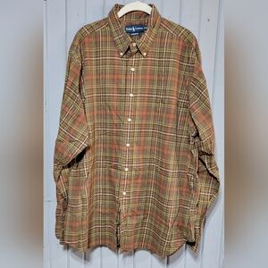 Ralph Lauren blue label plaid shirt men's size XXL